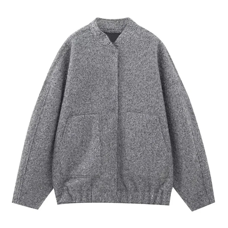 Bomber Oversized Femme - Élégance Décontractée avec Praticité