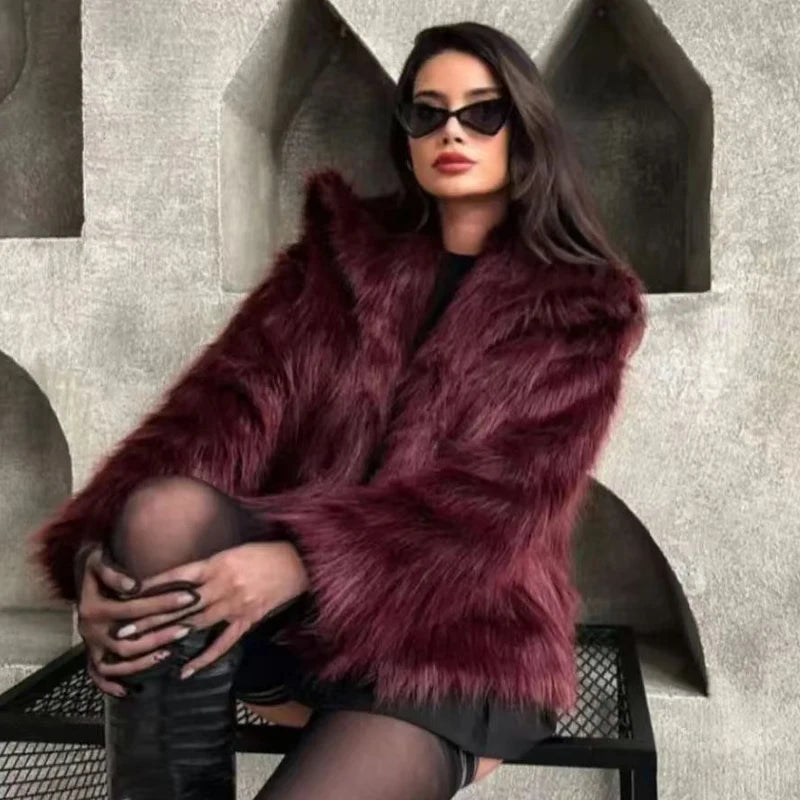 Manteau Fourrure Élégance et Chaleur