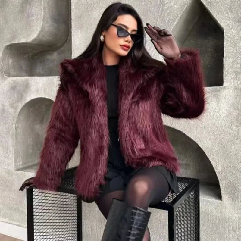 Manteau Fourrure Élégance et Chaleur