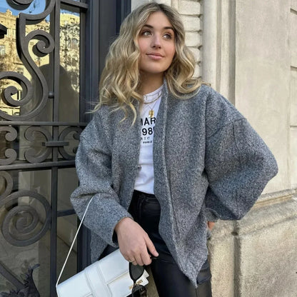 Bomber Oversized Femme - Élégance Décontractée avec Praticité