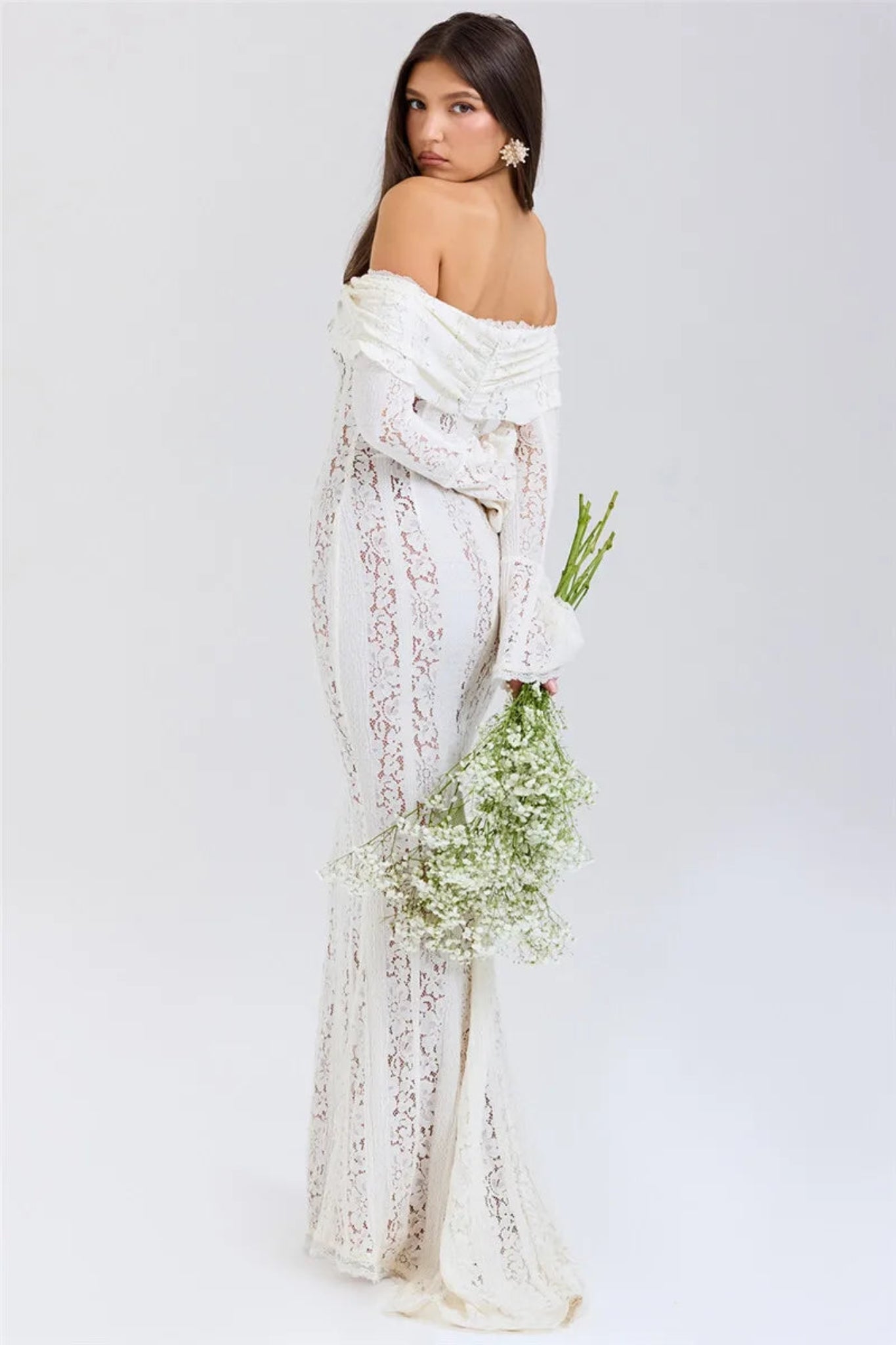 Robe Sirène Bohème en Dentelle