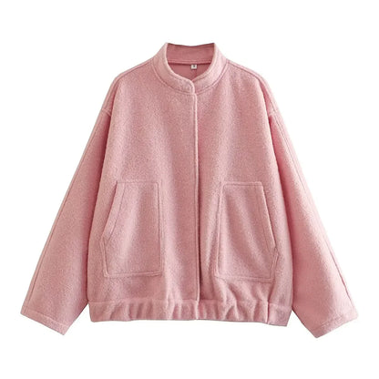 Bomber Oversized Femme - Élégance Décontractée avec Praticité