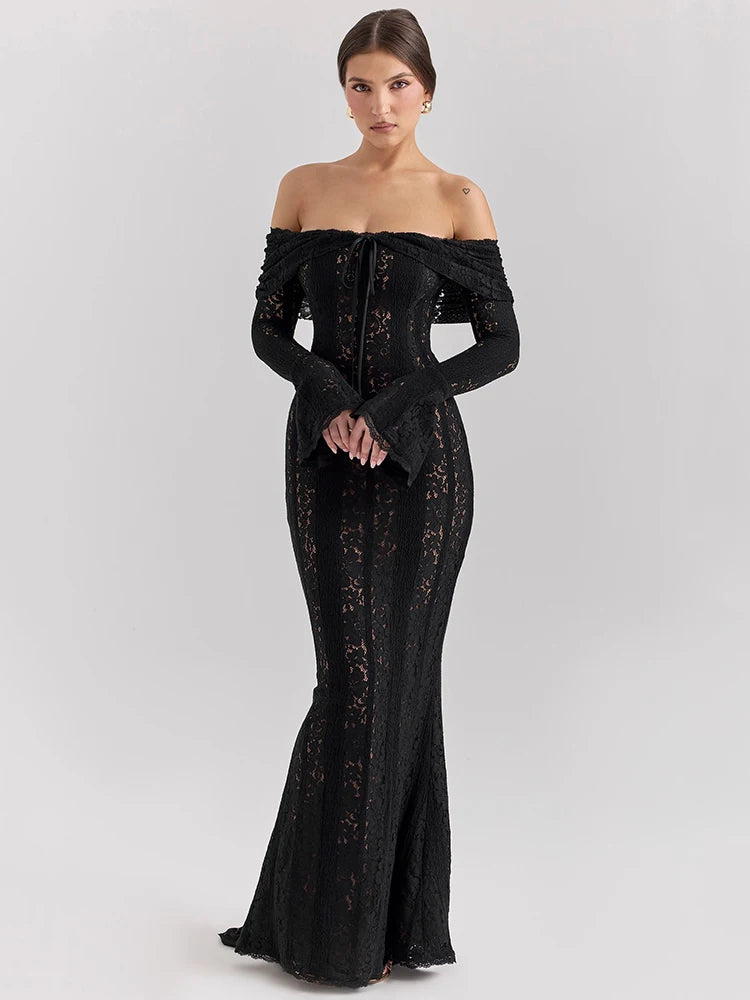 Robe Sirène Bohème en Dentelle