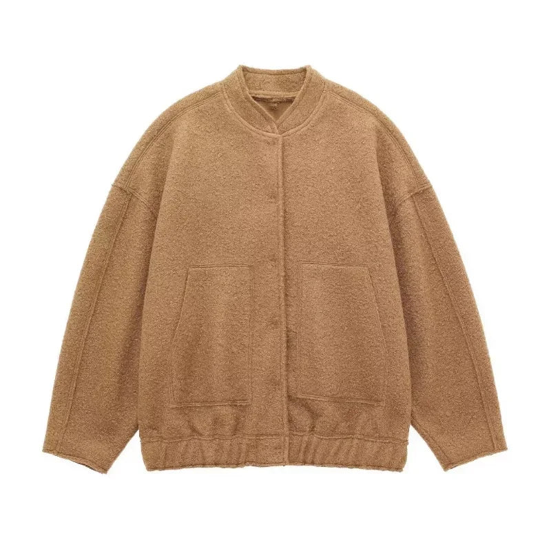 Bomber Oversized Femme - Élégance Décontractée avec Praticité