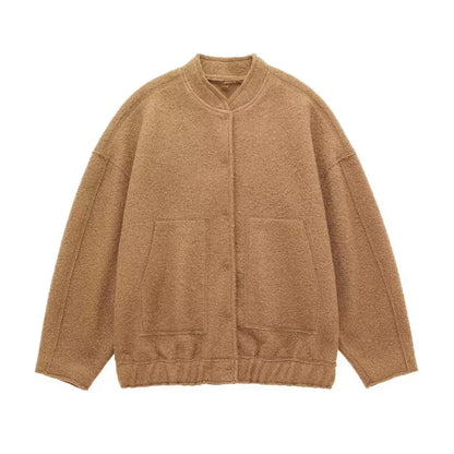 Bomber Oversized Femme - Élégance Décontractée avec Praticité