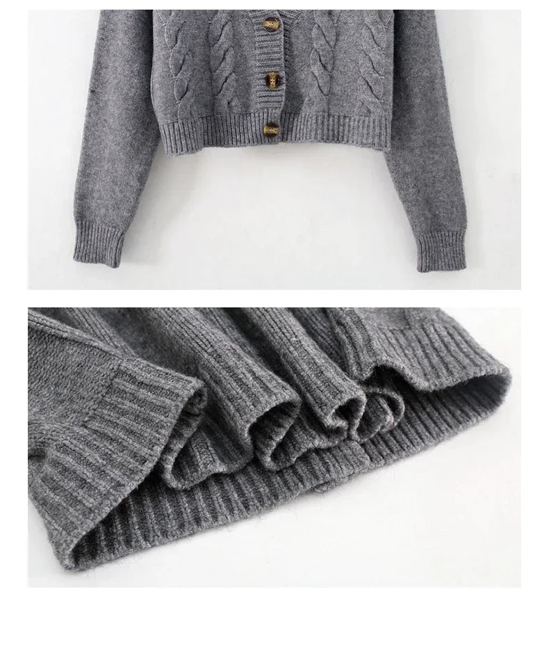 Élégance Tissée  – Le Cardigan Parfait pour un Hiver Chic