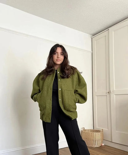 Bomber Oversized Femme - Élégance Décontractée avec Praticité