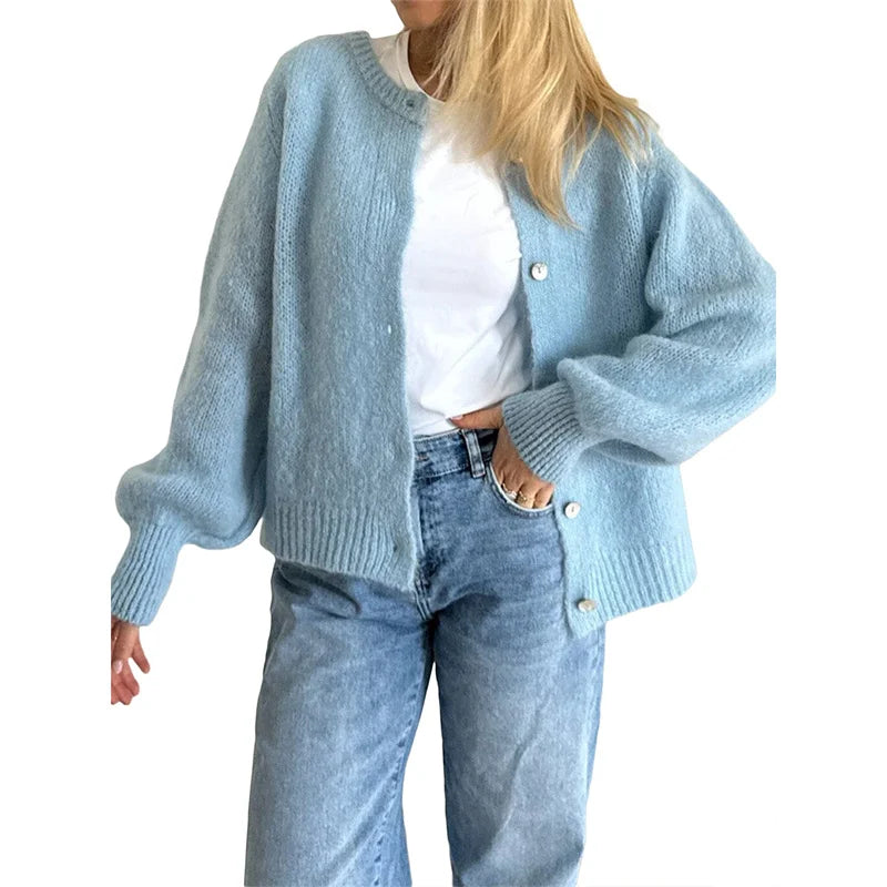 “Novyss – Cardigan Y2K Boutonné Chic”